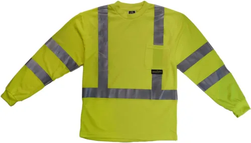 Miniatura 6 de Radians ST21-3PGS-2X Clase 3 Camiseta de seguridad de manga larga Max-Dri con malla transpirable, 2X-Grande, Verde