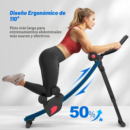 Miniatura 4 de MERACH Ab Machine, Adjustable Ab Trainer Machine, AB Workout Equipment for Home Gym, Independent Dual Tracks for Mountain Climber, Foldable for Home