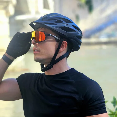 Miniatura 2 de KAPVOE Gafas de sol polarizadas para ciclismo y deportes para hombres y mujeres, protección UV400, MTB Bicicleta, pesca, bicicleta de montaña 07-Rojo