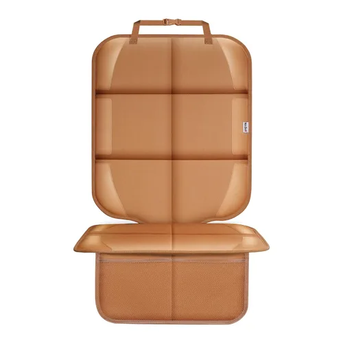 Miniatura 8 de Protector de asiento de automóvil para silla infantil, resistente al agua 600D, protege el asiento de las huellas del bebé, con respaldo Negro 2