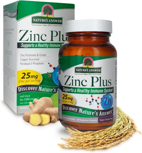 Miniatura 3 de Zinc Plus + Vitaminas para adultos – 25 mg de apoyo inmunológico con B6 60 cápsulas vegetales – Vegano, sin gluten, piclonato de zinc sin crueldad