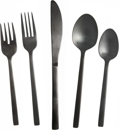 Miniatura 7 de FORTESSA Arezzo - Cubiertos de acero inoxidable 18/10, juego de 20 piezas con cuchillos de mesa, tenedores y cucharas (servicio para 4), apto