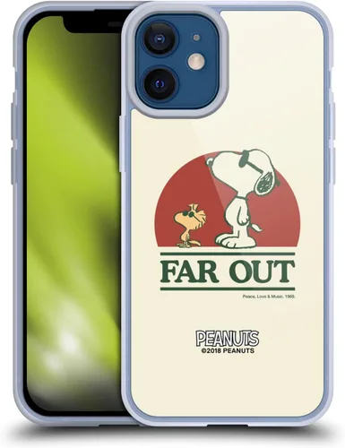 Miniatura 97 de Head Case Designs Funda de gel Woodstock 50th con licencia oficial de Peanuts Snoopy Guitar 1969 [protección de grado militar] compatible con Apple