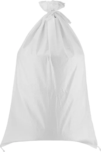Paquete de 100 bolsas de arena vacías de 14 x 24 pulgadas, bolsas de arena de polipropileno tejido blanco para control de inundaciones, situaciones