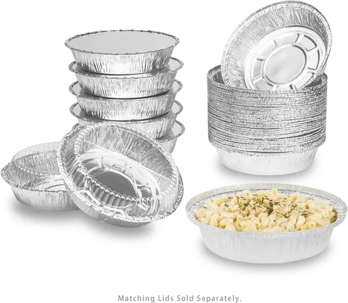 Miniatura 5 de Karat AF-KDL07 7" OPS Tapas domo para contenedores de aluminio (caja de 500)