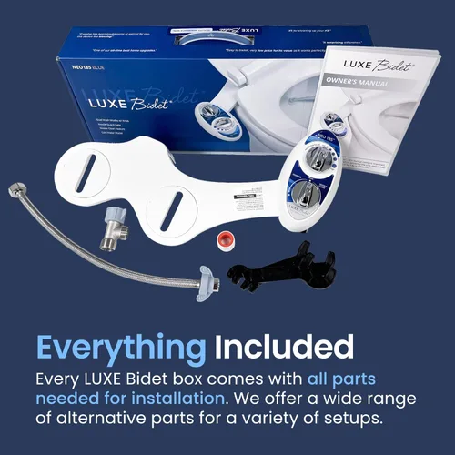 Miniatura 6 de LUXE Bidet NEO 120 - Boquilla autolimpiante, accesorio de bidé no eléctrico de agua dulce y NEO 185 - Autolimpiante, boquilla doble, accesorio