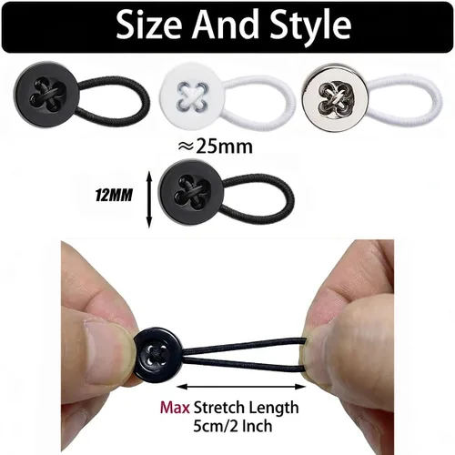 Miniatura 8 de 8 extensores de cuello para mujeres y hombres, extensor de botón de aleación de 20L para camisas de vestir, cuello y puños