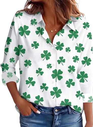 Miniatura 6 de CBOO Camisas resistentes a las manchas para mujer, sin arrugas y sin planchado, blusa de manga larga con botones para oficina Blanco resistente a