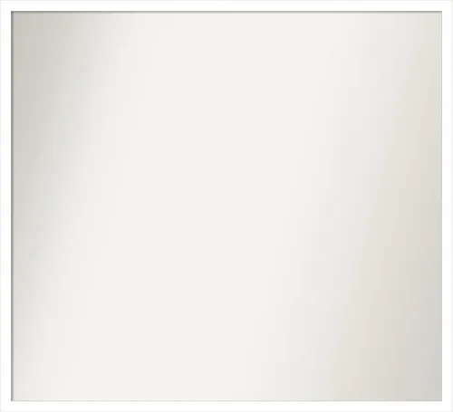 Miniatura 918 de Amanti Art Espejo de baño blanco para sobre el fregadero, 32 x 45 pulgadas, espejo de tocador rectangular blanco esbelto, marco de madera moderno