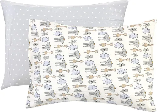 Miniatura 11 de Hudson Baby Funda de almohada unisex de algodón para bebés y niños pequeños, animales del bosque, talla única Forest Animals