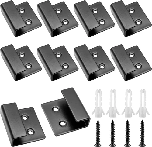 Miniatura 6 de Luomorgo 10 Piezas Colgador de Pared para Exhibición de Azulejos, Ganchos de Soportes de Montaje en Pared de Acero Inoxidable, Colgador de Azulejos