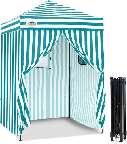 Miniatura 24 de EAGLE PEAK Flex Ultra Compact 4x4 Toldo desplegable, refugio solar, vestidor, toldo portátil de privacidad para piscina, sesiones de fotos