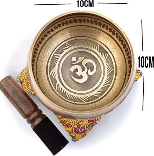 Miniatura 2 de Juego de cuencos tibetanos cantadores – Grado maestro de bronce con tono puro y arte Thangka – Hecho a mano en Nepal por Himalayan Bazaar