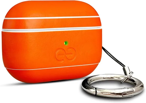 Miniatura 86 de Dreem Om - Funda para estuche con clip para llavero compatible con AirPods 1 y 2, funda de cuero vegano para Airpods para hombres y mujeres, Negro
