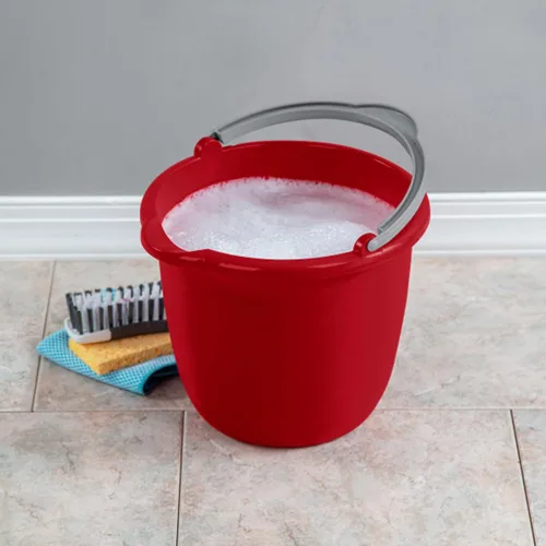 Miniatura 3 de Sterilite Cubo de boquilla de 10 cuartos de galón con asa, cubo para limpieza del hogar, lavado del automóvil y trapeador, boquilla para verter agua
