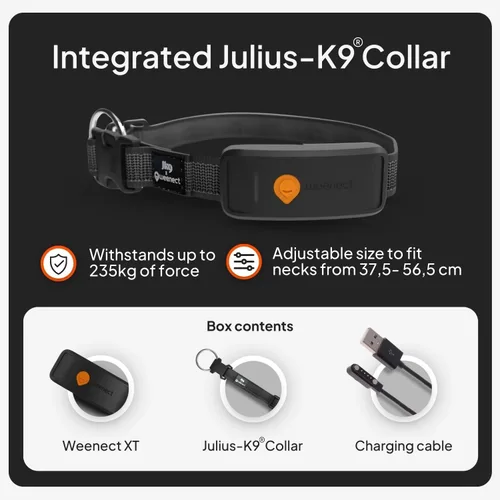Miniatura 7 de Weenect Dog XT - Nuevo collar GPS para perros Antena XL Impermeable Collar Julius-K9 integrado ultra duradero Requiere suscripción
