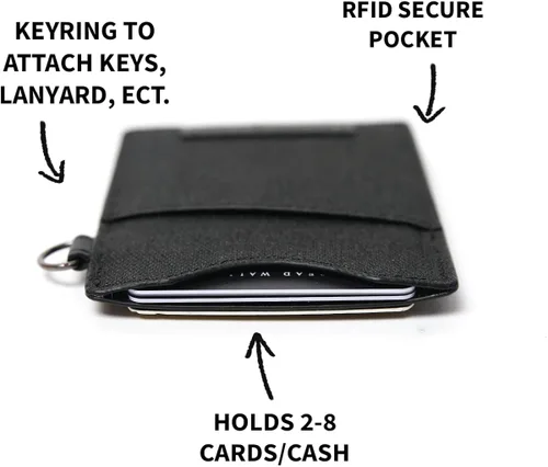 Miniatura 3 de Thread Wallets - Cartera delgada de diseño minimalista con tarjetero vertical.