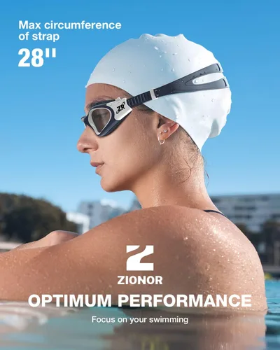 Miniatura 7 de ZIONOR G1 - Gafas de natación polarizadas unisex para mujeres adultas, antiniebla, 100% anti UV, gafas de buceo A3 (polarizado + humo)