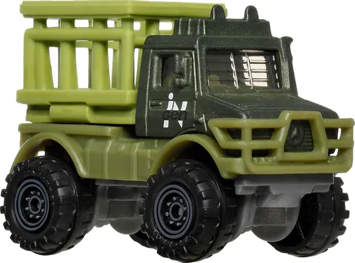 Miniatura 2 de Matchbox Jurassic World - Coches de juguete, camiones y dinosaurios, paquete de 5 con 4 vehículos de juguete fundidos a escala 1:64 y 1 dinosaurio