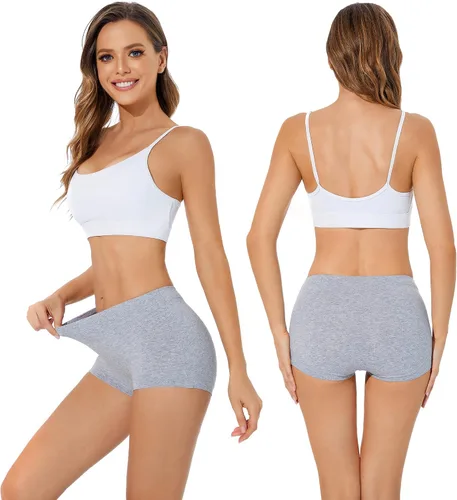 Miniatura 5 de Migbean Ropa interior de cintura alta para mujer, ropa interior para mujer, bragas para mujer, ropa interior de talla grande para mujer, bragas