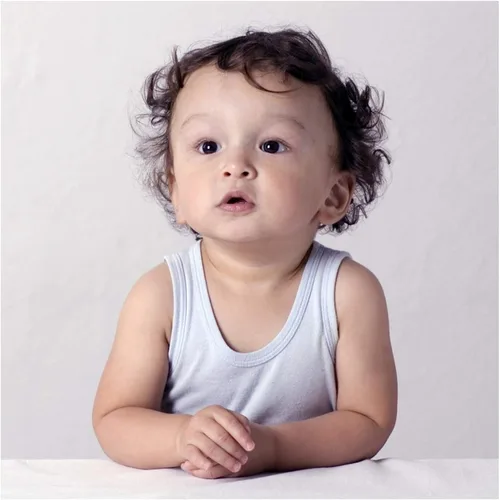 Miniatura 2 de bambini Baby White Rib Knit Sleeveless Tank Top Shirt