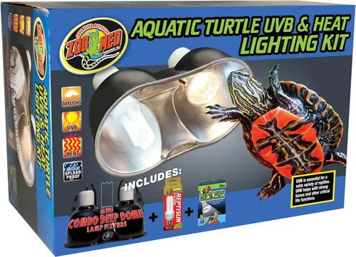 Miniatura 2 de Zoo Med, juego de rayo de calor y UVB para tortuga acuática