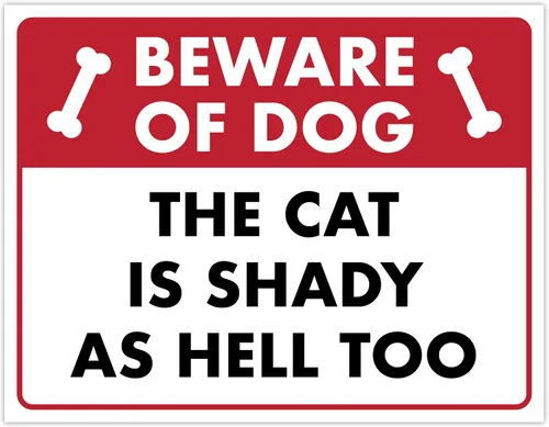 Miniatura 28 de Señal de Gato de 24 Horas de Vigilancia Felina de Premises Under 24 Hour - Cartel de gato divertido, metal, 8 x 12 pulgadas, letreros de gato