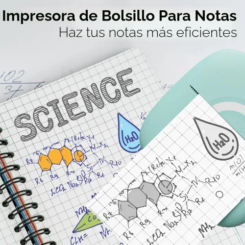 Miniatura 7 de Mini impresora térmica con 3 rollos de papel, cápsulas de impresión de teléfono portátil Bluetooth, fabricante de calcomanías de estudio para fotos