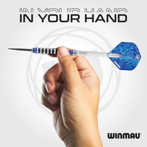 Miniatura 5 de Winmau Advance 500 Series - Juego de dardos de tungsteno con puntas de acero y ejes (tallos), disponible en azul y verde