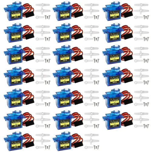 Miniatura 10 de Sg90 - Micro servomotor de 0.32 oz, Miuzei Mini Servos pequeños para Arduino RC Car DIY avión, robot, helicóptero, barco (3 piezas)