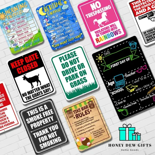 Miniatura 5 de Honey Dew Gifts Divertidos carteles inapropiados, por favor no hagas coca en el baño de 9 pulgadas por 12 pulgadas, letreros de cueva y decoración