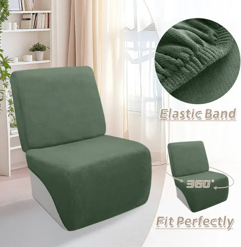 Miniatura 135 de Arfntevss Fundas de sofá seccional reclinable de terciopelo, Funda de sofá seccional de esquina para sofá reclinable, Funda elástica suave