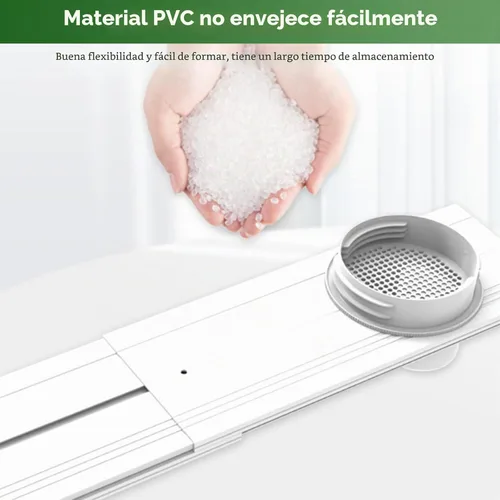 Miniatura 6 de Kit de ventilación de aire acondicionado portátil mejorado para puerta corrediza con filtro de acoplador 4 en 1, adecuado para manguera de escape