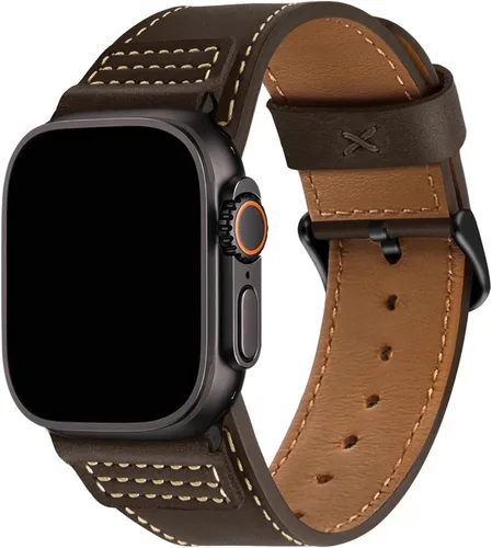 Miniatura 11 de Wristitani Correas de cuero compatibles con Apple Watch de 1.929 in, 1.811 in, 1.772 in, 1.732 in, 1.654 in, 1.614 in, 1.575 in, para hombres