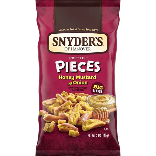 Miniatura 9 de Snyder's of Hanover Piezas de pretzel, miel mostaza y cebolla, 3.25 oz, 6