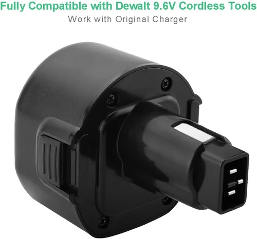 Miniatura 4 de Shentec Batería de 3.0Ah 9.6V compatible con DW9062 DW9061 DE9036 DE9061 DE9062 DW9614 DW050 y Black & Decker PS120 Fire Storm Ni-MH batería