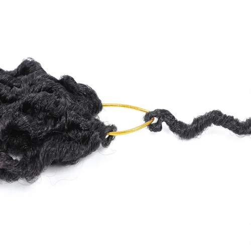 Miniatura 8 de Karida Goddess Locs Cabello de Ganchillo 12 Pulgadas, 8 Paquetes Faux Locs Cabello de Ganchillo Para Mujeres Negras, Cabello de Ganchillo 1B/99j/530#
