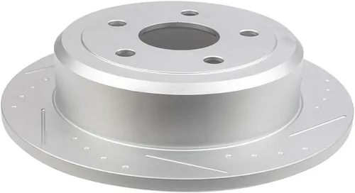 Miniatura 5 de SCITOO Rotores de disco D/S delanteros de 11.89 pulgadas y traseros de 12.44 pulgadas + pastillas de freno de cerámica de repuesto para Jeep