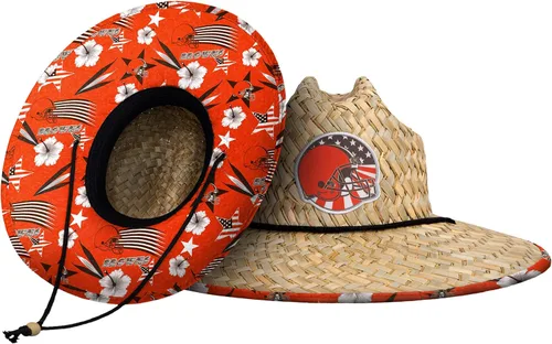 Miniatura 55 de FOCO - Sombrero de paja con logotipo de equipo universitario de NCAA y estampado floral para hombre TEAM LOGO