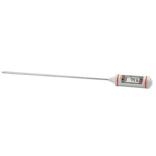 Miniatura 3 de Termómetro digital rastreable de bolsillo con calibración, 302 °F; vástago largo de 8 pulgadas
