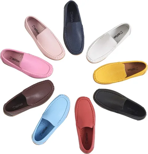Miniatura 7 de CoXist Mocasines de cuero sin cordones para niños y niñas