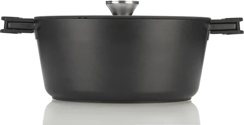 Miniatura 4 de Zavor Horno holandés Noir de 5 cuartos de galón, aluminio fundido de alta calidad con revestimiento de cerámica antiadherente a base de titanio