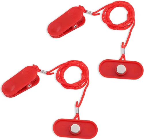 Miniatura 9 de NQEUEPN 2pcs Treadmill Magnet Safety Key Replacement, Magnetic Safety Switch Clip Universal Treadmill Emergency Stop Magnet for Treadmills Running