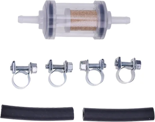 Miniatura 2 de Kit de filtro de combustible diésel con abrazaderas y mangueras con elemento de bronce de 297 micras compatible con el sistema de combustible