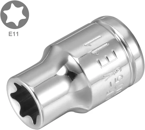 Miniatura 2 de uxcell 2pcs 3/8 pulgadas Drive E11 externo Torx poco profundo zócalo, acero Cr-V