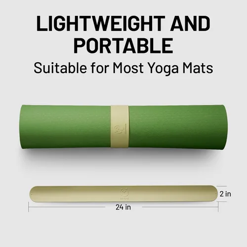 Miniatura 3 de Slim Panda Yoga Mat Strap Slap Band, One Snap Keeps Mats Tightly Rolled, Heavy-Duty Clasp Fits Most Size Mats(24" L X 2" W)