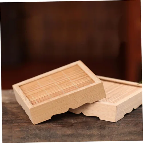 Miniatura 2 de IMIKEYA 4 piezas de base de bonsái de esquina para el hogar, tetera, estilo de mesa, tanque, soportes de patio, jarrón, muebles para estante