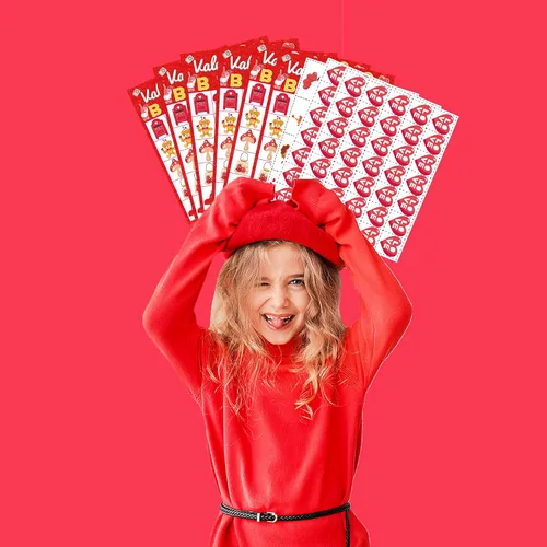 Miniatura 5 de WEIEN Bingo para el día de San Valentín para niños, adultos, 24 jugadores para grupos grandes de clase familia/escuela, fiesta, golosinas, aula