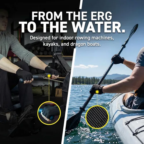 Miniatura 6 de Guantes de remo Hornet Watersports, ideales para remo en interiores, remo con espadilla, kayak, SUP, canoa polinesia, barco dragón y otros deportes