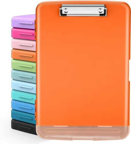 Miniatura 10 de Sooez Portapapeles con almacenamiento, tableros de clip de alta capacidad de 8.5 x 11 pulgadas con almacenamiento, carpeta de portapapeles